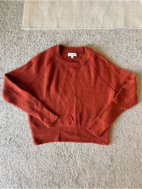 Madewell Women's Rust Crewneck Sweater